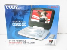Coby TF-DVD7005 Portable DVD Player 7" Swivel 8.5 Screen Anti Skip Kids Travel