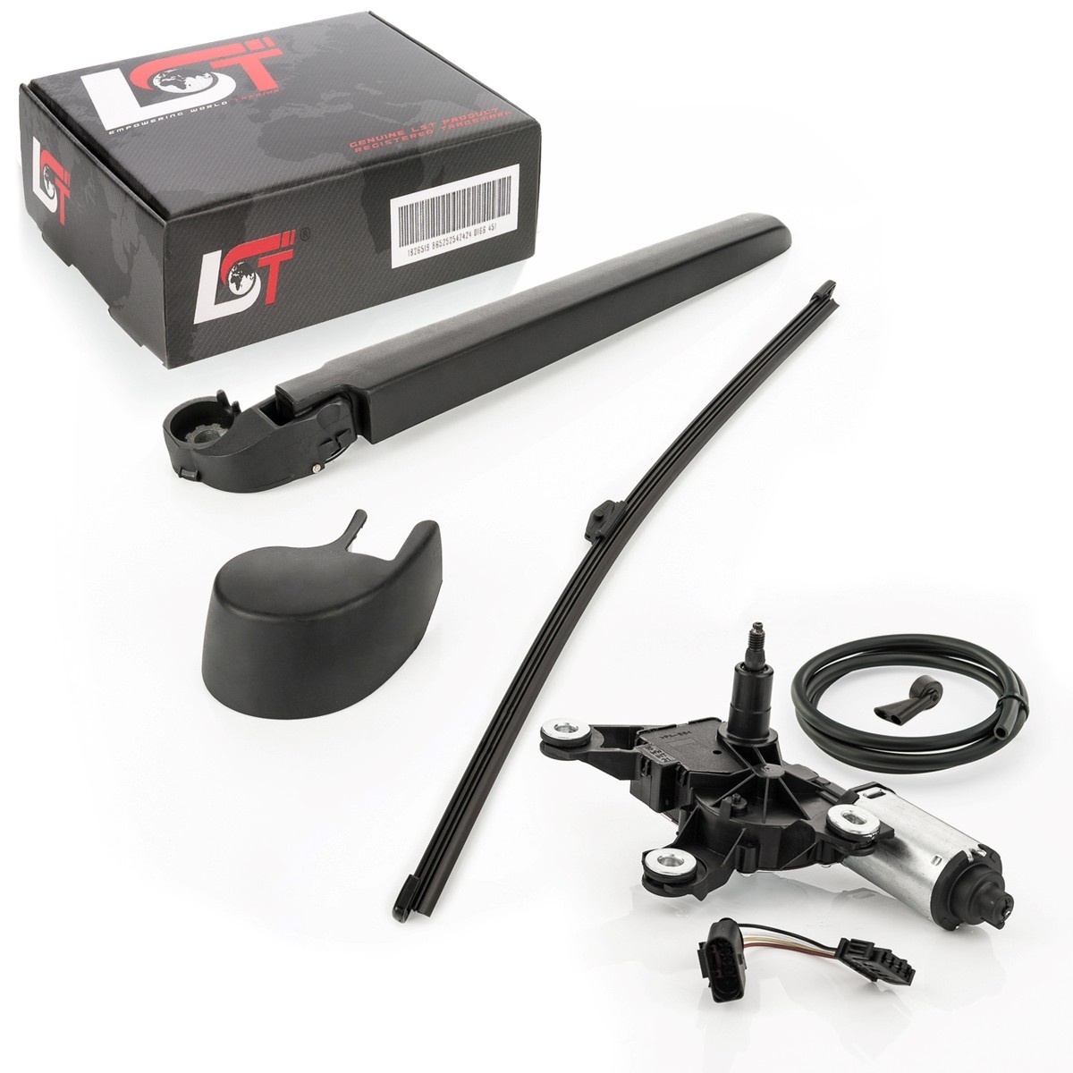 Rear Windshield Wiper Motor With Nozzle Hose Set For Audi A1 8X