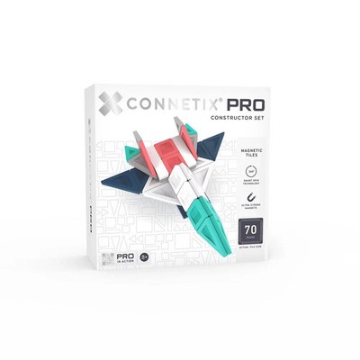 CONNETIX Magnetic Tiles Constructor Set 70pc: Educational Focus on Creative