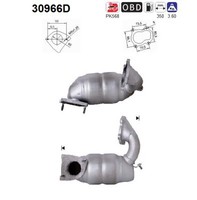 Katalysator FÜR Opel Vivaro A BUS (X83), Nissan Primastar BUS (X83) - AS 30966D