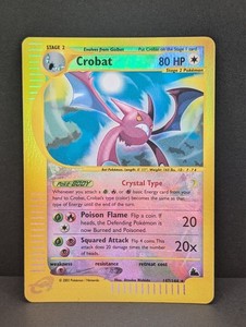 Crobat Crystal 147/144 Skyridge Reverse Holo Secret Rare Pokemon TCG MP+
