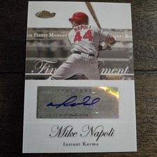 2007 Topps Finest Moments Mike Napoli Auto RFMA-MN Signed Autograph Rangers