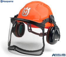 Elmetto Forestale HUSQVARNA Casco Protettivo con Visiera e Cuffie INCLUSE