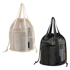 Mesh Shower Bag Portable Mesh Shower Bag Waterproof Pouch Organizer