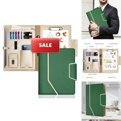Toplive Padfolio Portfolio Case, Conference Folder Executive Business Padfolio