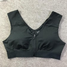 Tommie Copper Sports Bra Womens XL Zip Front Activewear Shoulder Support Gym