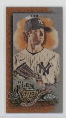 2022 Topps Allen & Ginter Chrome Mini Orange Refractor 13/25 Gerrit Cole 0rd2