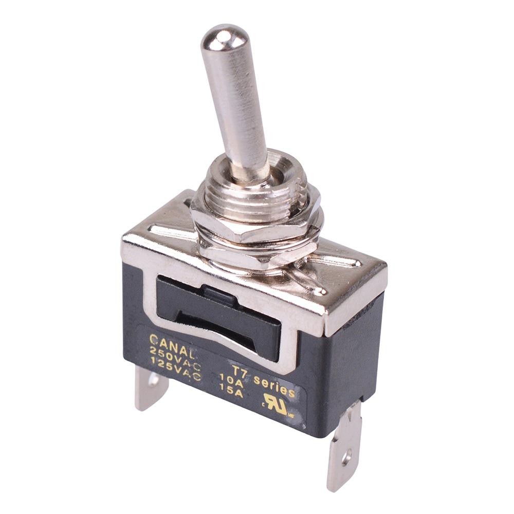 T7A11A3B2H5R On-Off 12mm Toggle Switch SPST 10A 250VAC