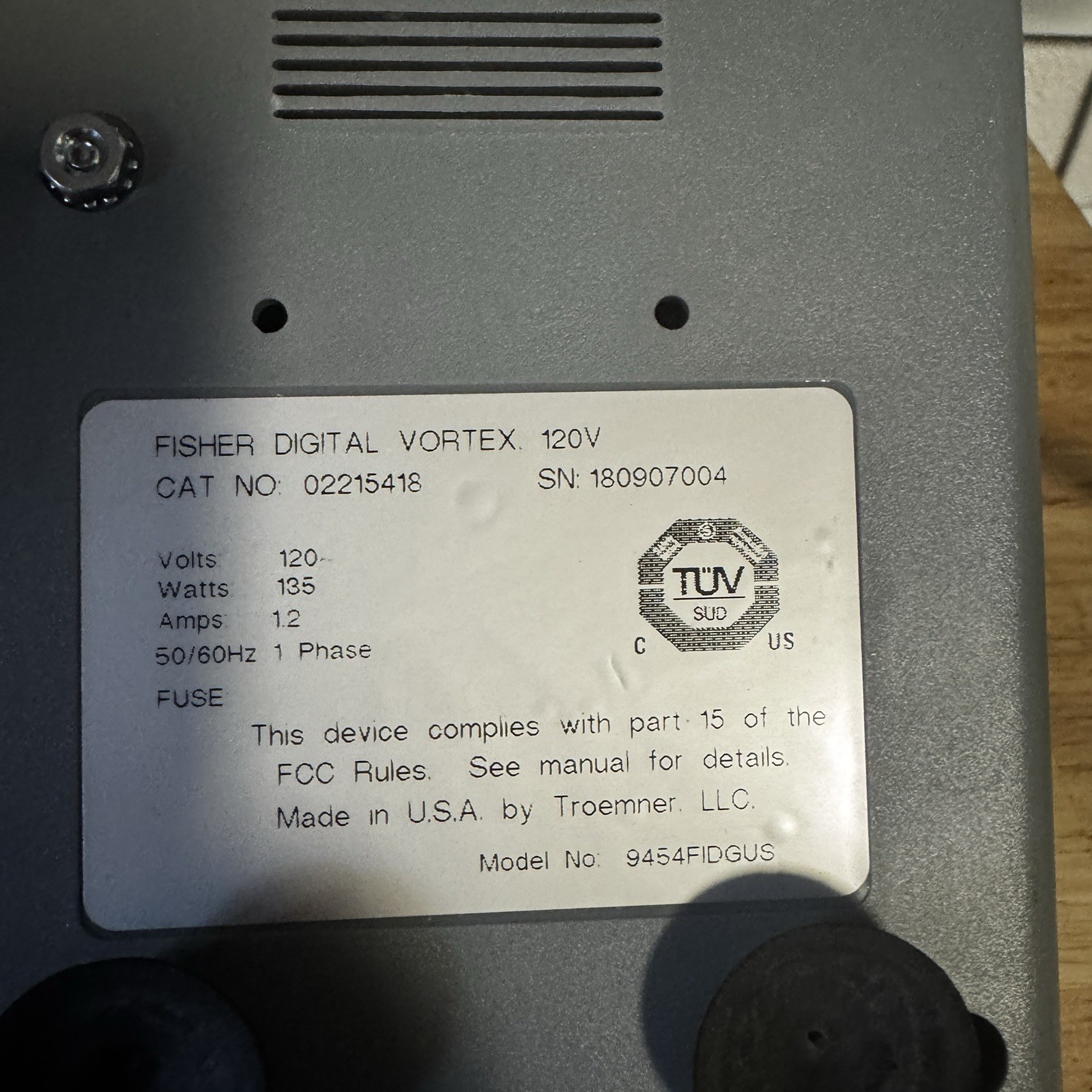 Fisher Scientific 02215418 Digital Vortex Mixer Tested Works great