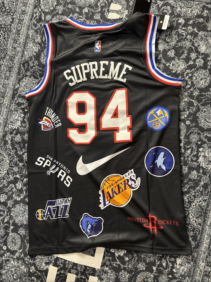 Supreme x Nike NBA Teams Jersey Black Size 48 Large - SS18 - Rare