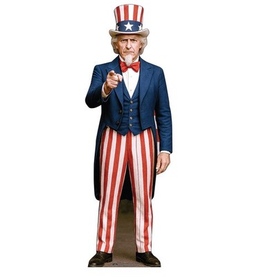 Uncle Sam - AMERICA 250TH ANNIVERSARY - LIFE SIZE STANDUP/CUTOUT 5805