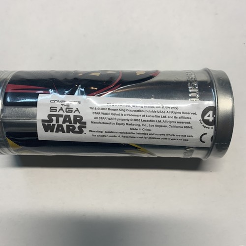 NEW VTG: 2005 Burger King Star Wars Watch & Collectors Tin Darth Vader Skywalker - Picture 3 of 5