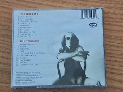 洋楽 AOR CD BOB WELCH THE OTHER / OVERBOARD Bob Welch Man Overboard & The Other One CD Edsel 1998 UK 2