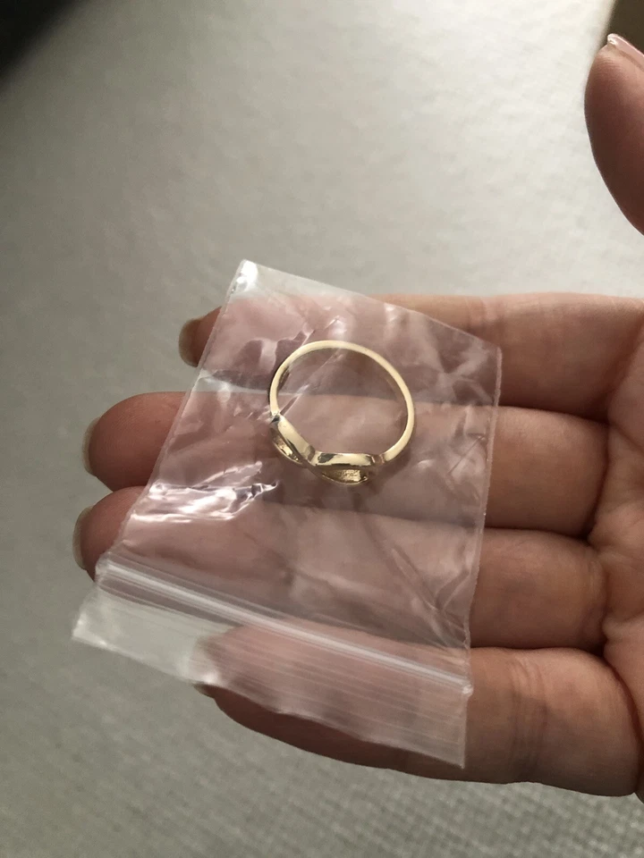 Infinity Ring Goldfarben Unendlichkeit massiv ewige Liebe Liebe Gr. 17 mm NEU - Bild 3 von 3