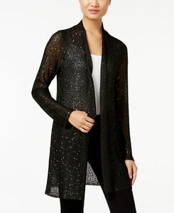 sequin duster cardigan