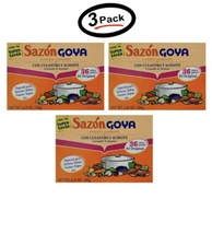 Sazon Goya con culantro y achiote 36 packets 6.33 oz (3 packs) Free Shipping