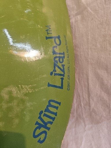 Skim Lizard Wood Wooden Skimboard Blue & Green 41x21