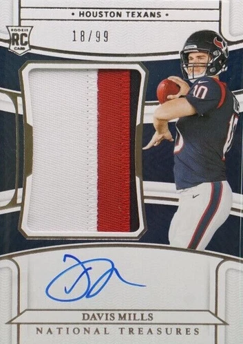 2021 Panini National Treasures Davis Mills #177