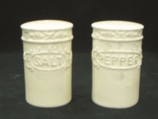 BARATTOLO CERAMICA MENSOLA CUCINA CONTENITORE SALE PEPE SALIERA PEPIERA