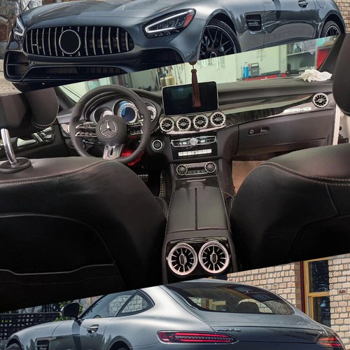 For 2011-2017 Benz CLS W218 Dashboard decoration round air outlet modification - Picture 7 of 12