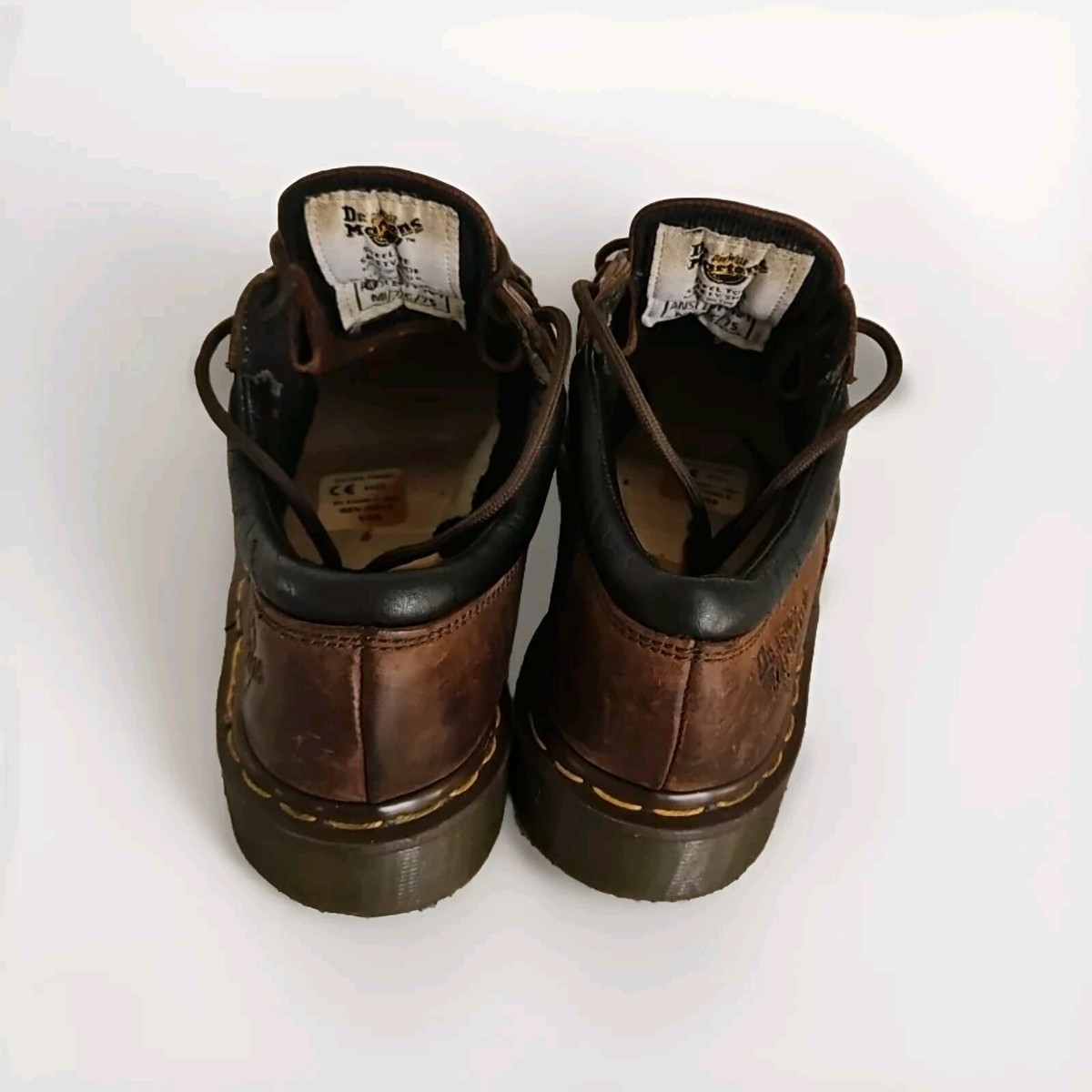 Dr Martens Leather 7733 Gaucho Steel Toe Shoe Made in England Men’s Size 6 VTG Dr Martens 7733 Gaucho Volcano Industrial Steel Toe  main image 2