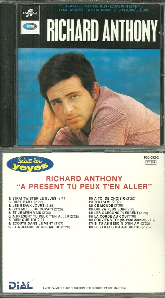 RARE / CD - RICHARD ANTHONY : Le meilleur de RICHARD ANTHONY / BEST OF - Photo 1/1