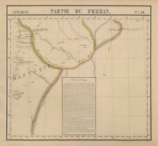 Afrique. Partie du Fezzan #10 Eastern Libya. Sahara Desert VANDERMAELEN 1827 map