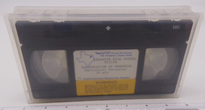 Conservation of Momentum Mechanical Universe VHS Cassette Video