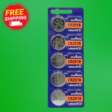 Murata CR2016 Lithium 3V Watch Battery (Exp 2034 )  5Pc