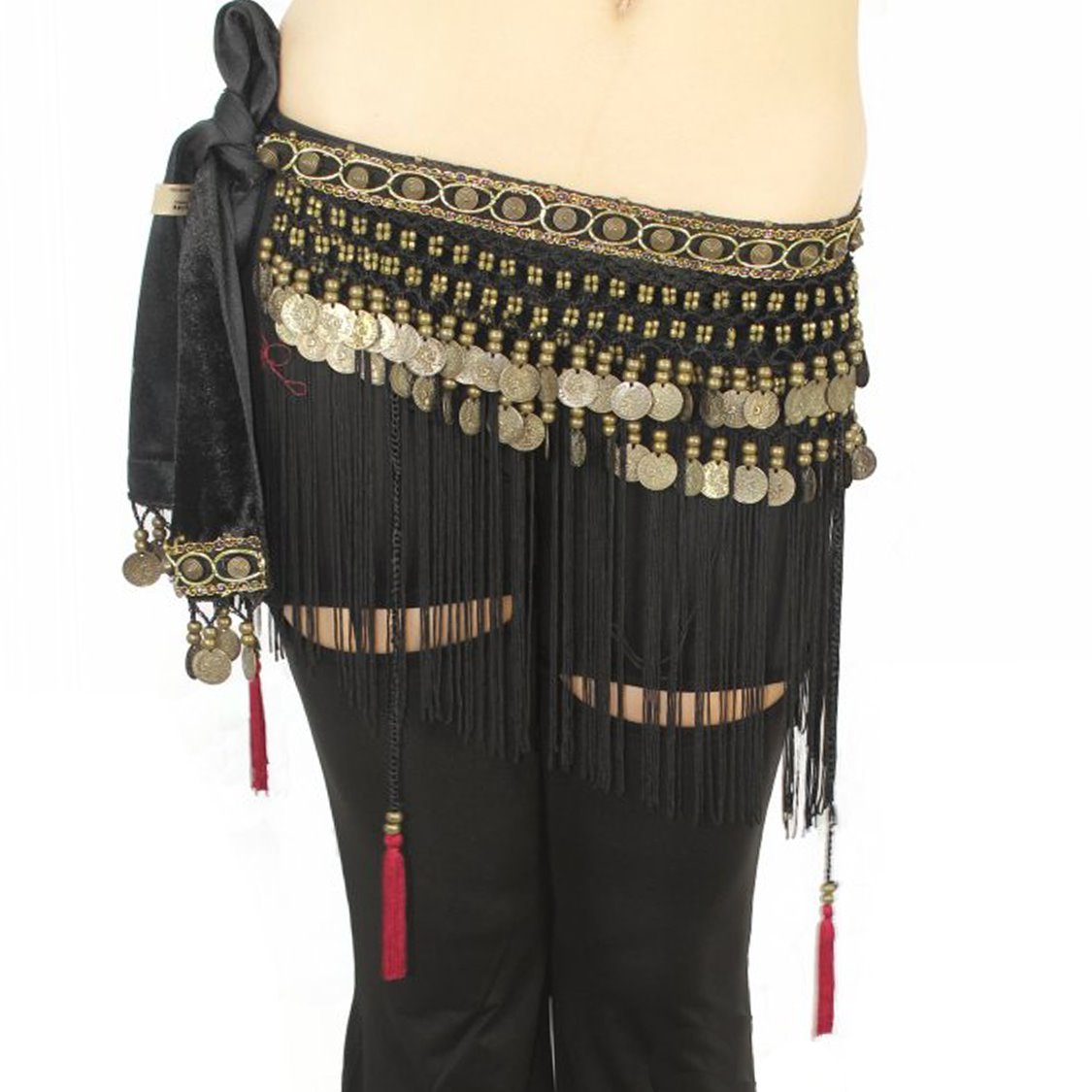 Bauchtanz Chiffon Hüfttuch Münzgürtel Bauchtanzg Produktbild-Vorschau 12