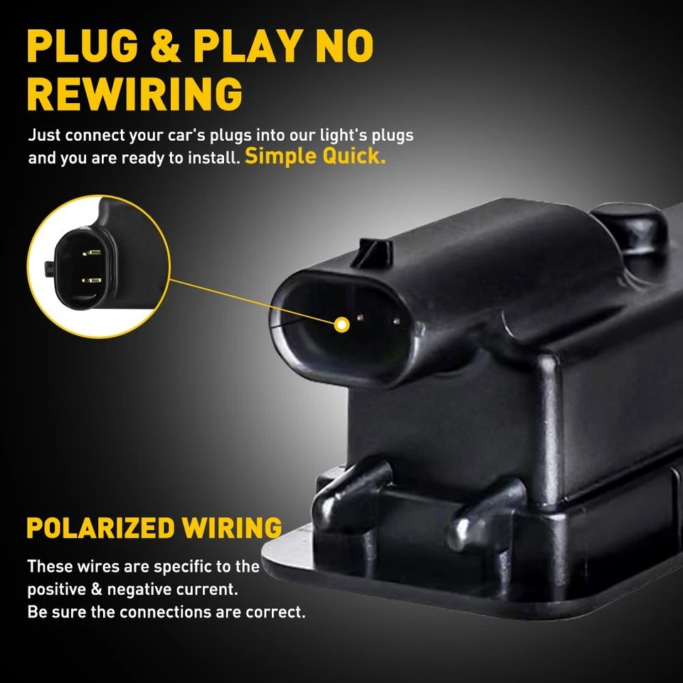 Luz de matrícula de LED para 2015-2021 Dodge Challenger e Dodge Charger branca EUA - Imagem 4 de 4