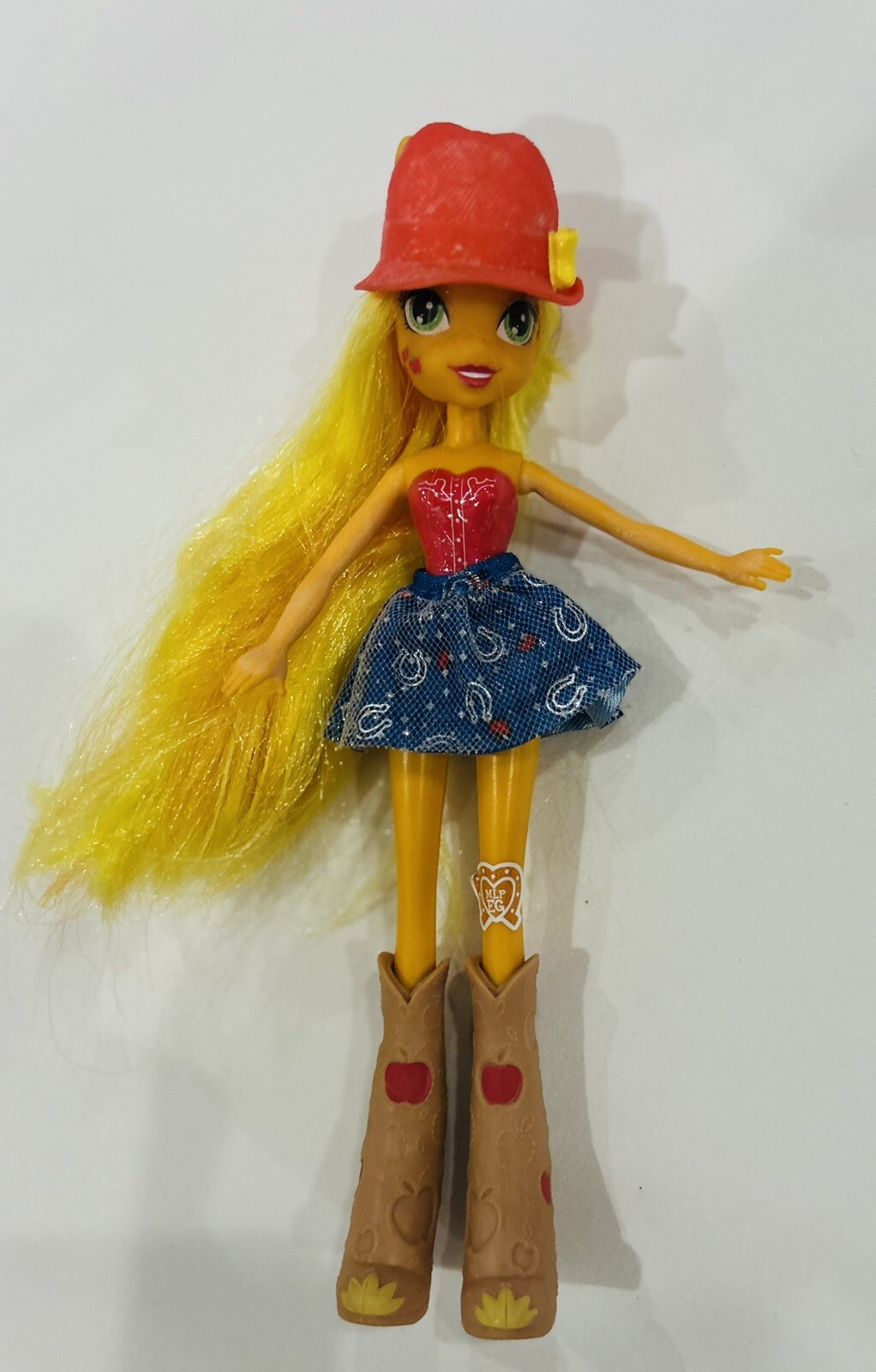 My Little Pony Equestria Bambola Bambina APPLEJACK Cowgirl CAPPELLO Stivali