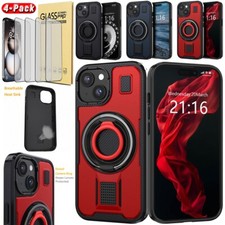 For iPhone 16 Plus/16 Pro Max Shockproof Case Bracket Cover / Screen Protector