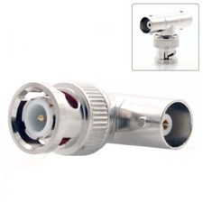 BNC T Connector 1 Male to Dual Female CCTV Camera Video Splitter Adapter Gold