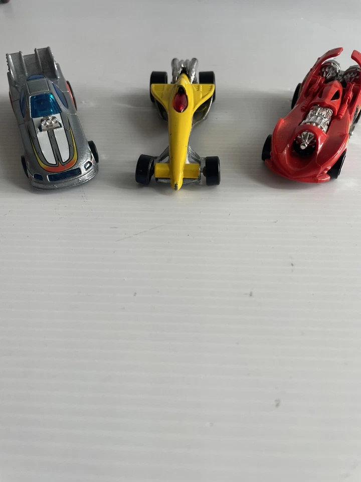 Hot Wheels Mattel Set Of 3 Custom Drag Race Cars 2011 -12 Good Condition. - Image 3 of 4