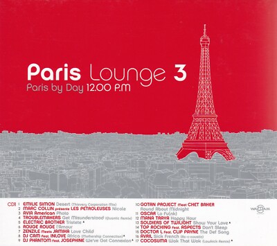 PARIS LOUNGE 3 - 2 CD - PARIS BY DAY / PARIS BY NIGHT - VARIOUS ARTISTS