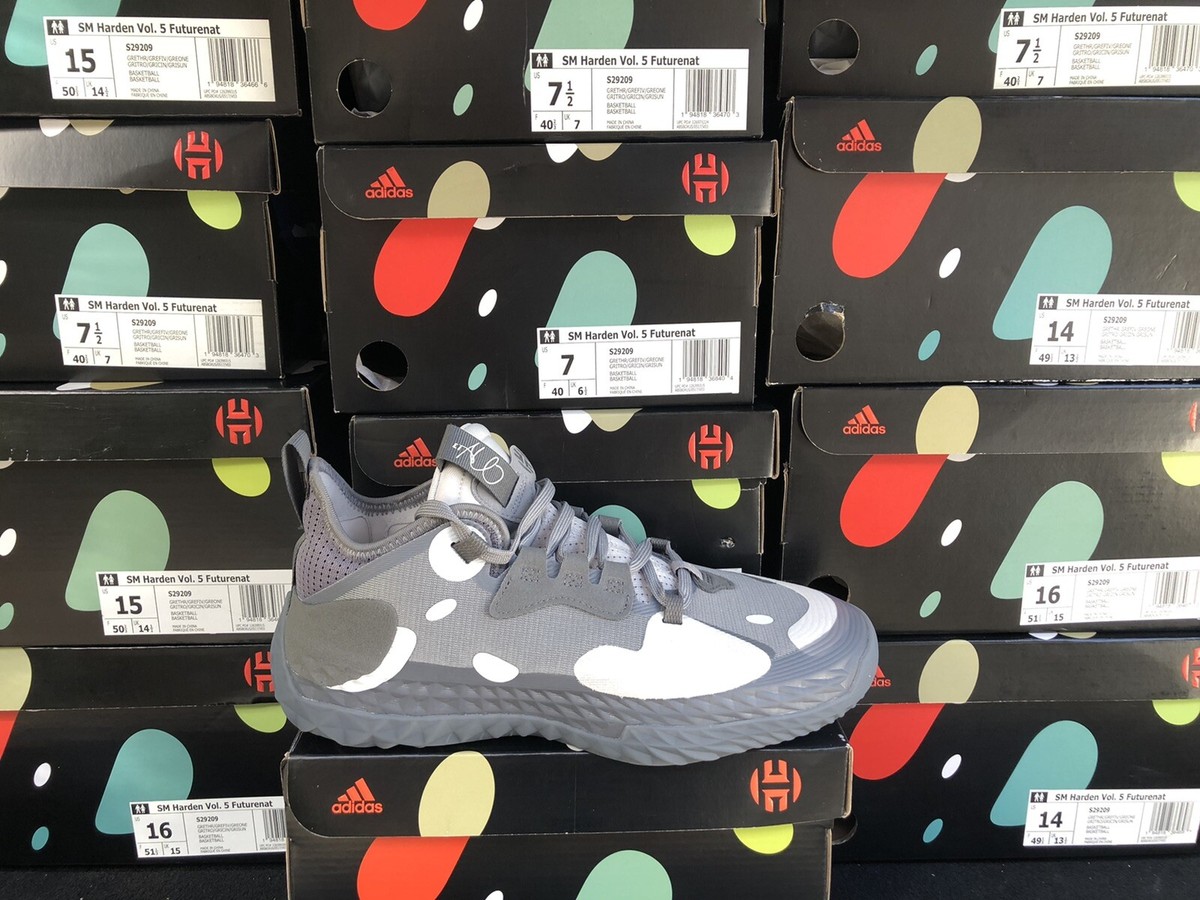 Adidas Harden Futurenatural Grey Basketball Shoes S29209 Men’s Sizes