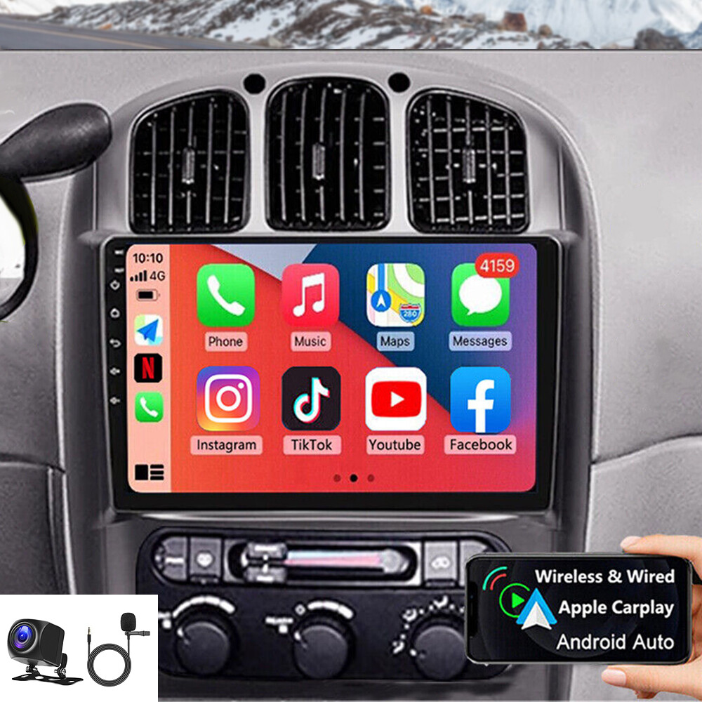 For 2001-2007 CHRYSLER Town & Country Android 13 Apple Carplay Car Stereo Radio