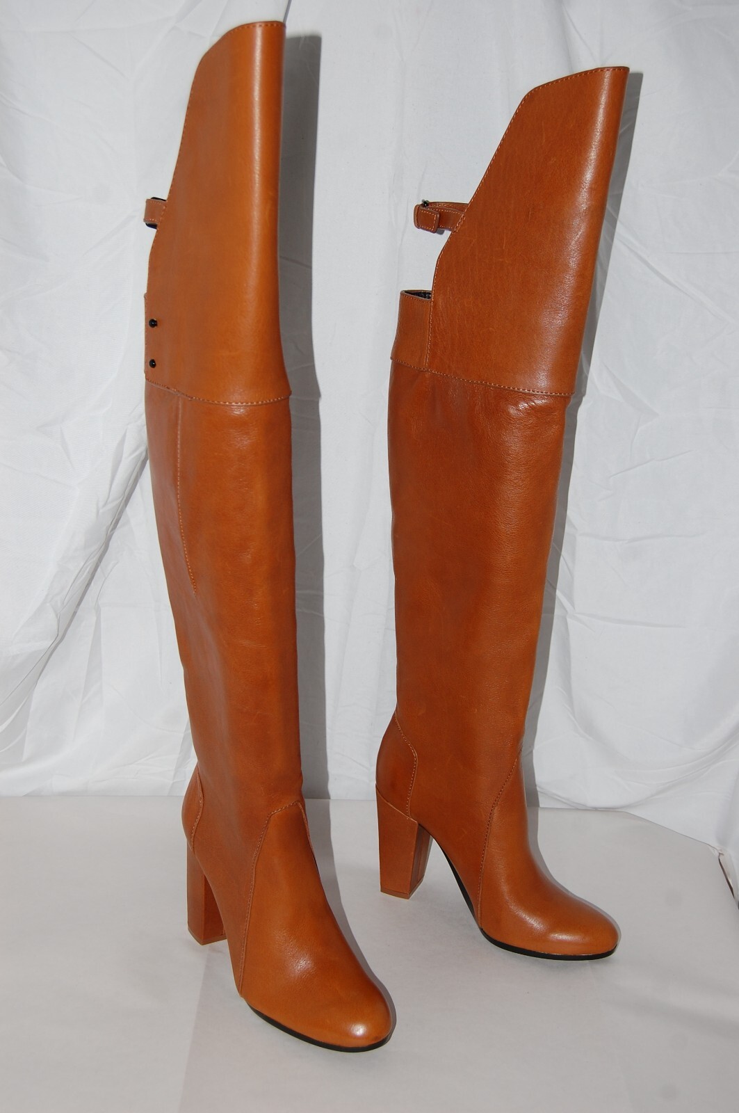 39/9 ️ Phillip Lim 'ORA' TAN LEATHER OVER THE KNEE HIGH HEEL TALL