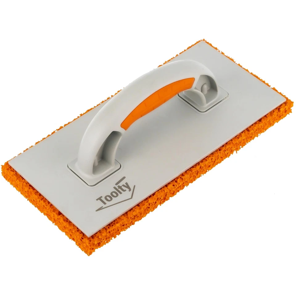 Orange Sponge Float Hydro Rubber Rendering Plastering Trowel 18mm Toolty