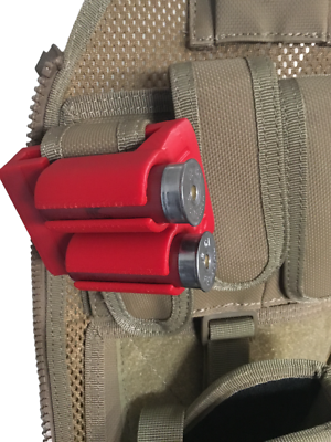 #ad 2 Shell Tactical Shotgun 12 Gauge Shell Ammo Holder with Vest Belt Clip 12 Ga. $17.50