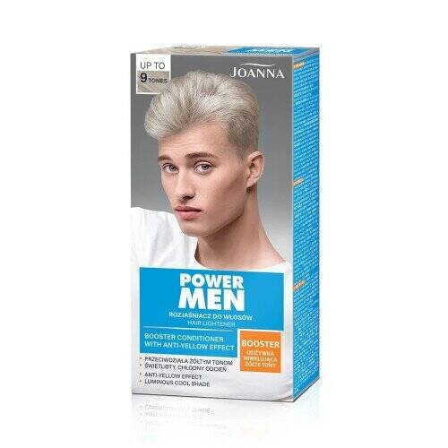 Joanna Power Men Hair Lightener up to 9 Tones Eliminates Yellow Tones 1 Piece