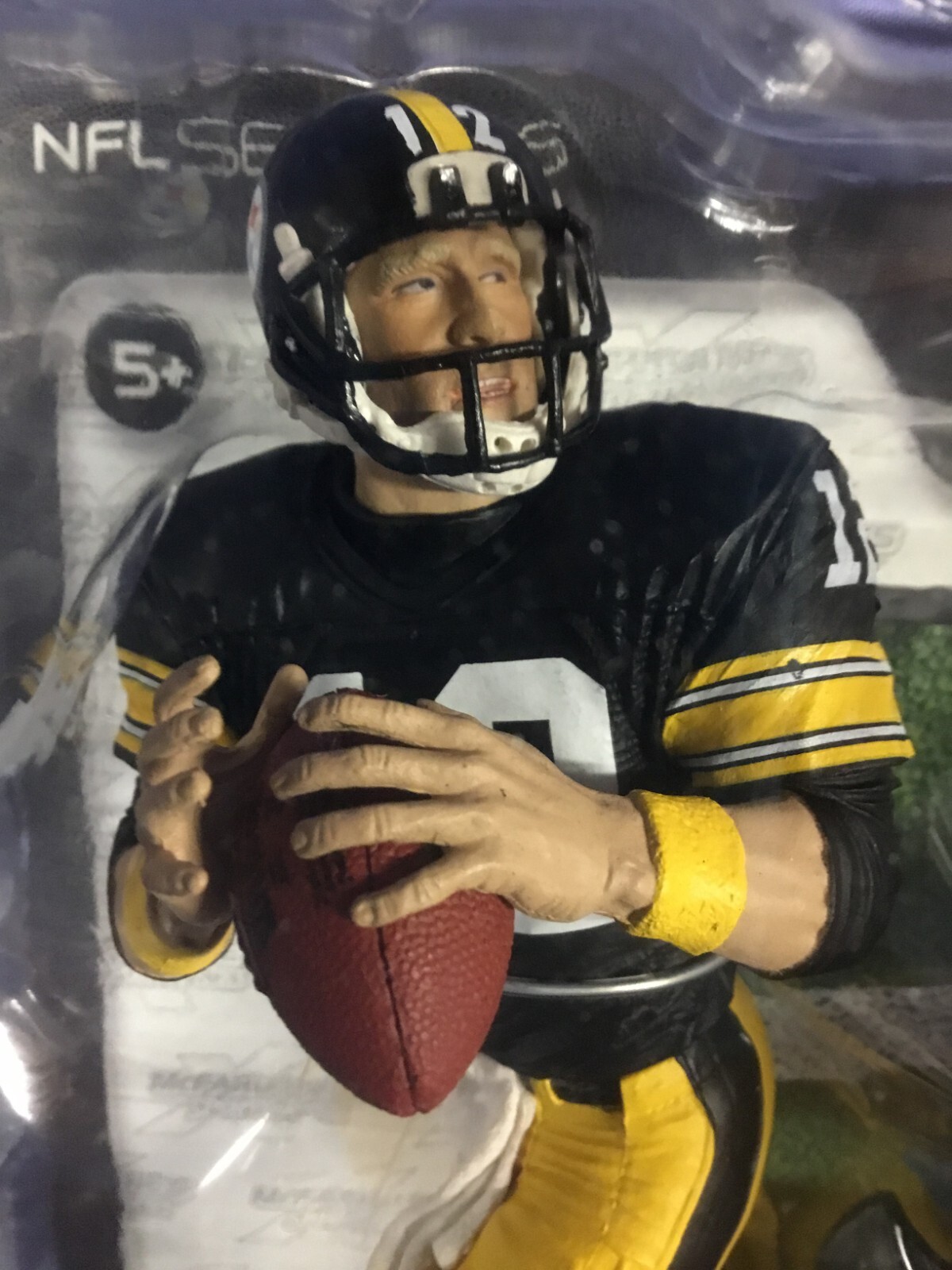 MCFARLANE NFL PITTSBURGH STEELERS BRADSHAW LAMBERT GREENE HOF ACTION