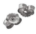 750 Weißgold 18k Butterfly Verschluss 7mm Gold Ohrstecker Loch 0,9mm