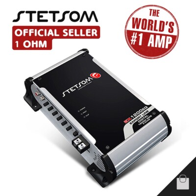 Stetsom EX 1200 1 Ohm Amplifier 1.2K EQ Amp Bass & Voice Car - 3-5 Day Delivery