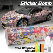 Premium JDM USDM Anime Graffiti Sticker Bomb Vinyl Decal Sticker Wrap Sheet #MAR