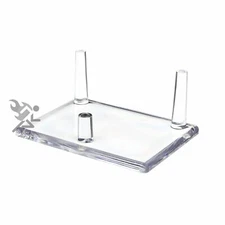 3.4" Three-Peg Acrylic Display Stand for Fossils, Minerals, Rocks, and Geodes,
