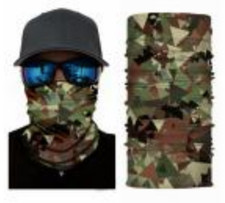 Neck Gaiter Face Mask Fishing Sun Headwear Protection Woods Camo