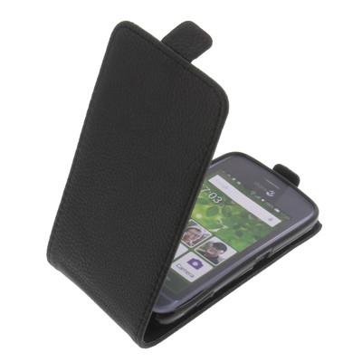 Tasche für Doro Liberto 820 Mini FlipStyle Handytasche Schutz Hülle Flip Schwarz