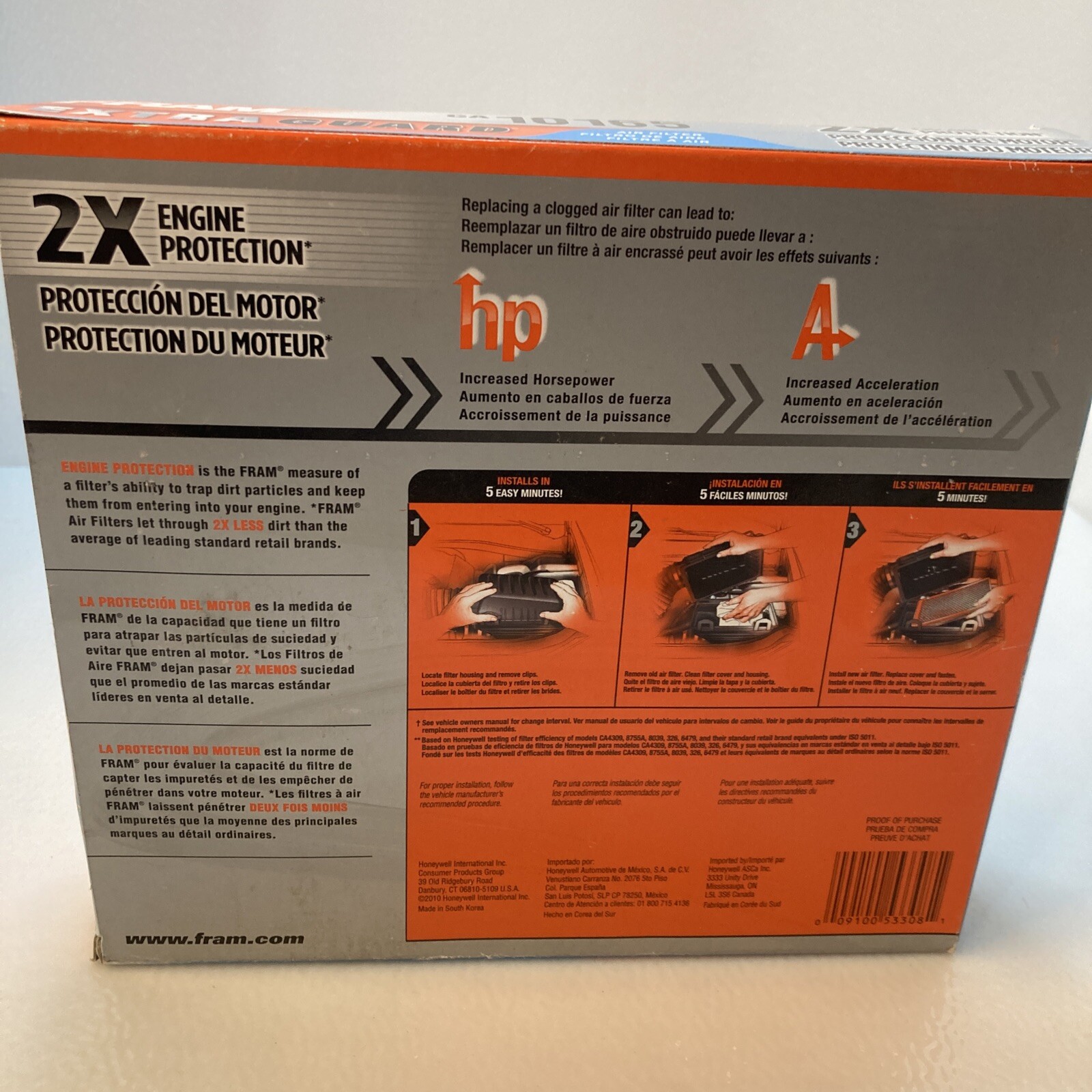 FRAM Extra Guard CA10165 Engine Air Filter for 20062011 Honda Civic eBay